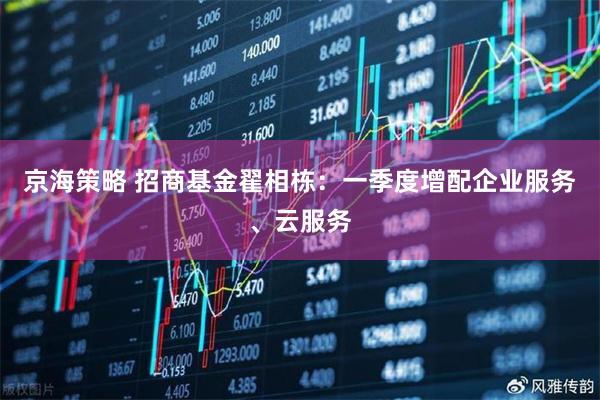 京海策略 招商基金翟相栋：一季度增配企业服务、云服务